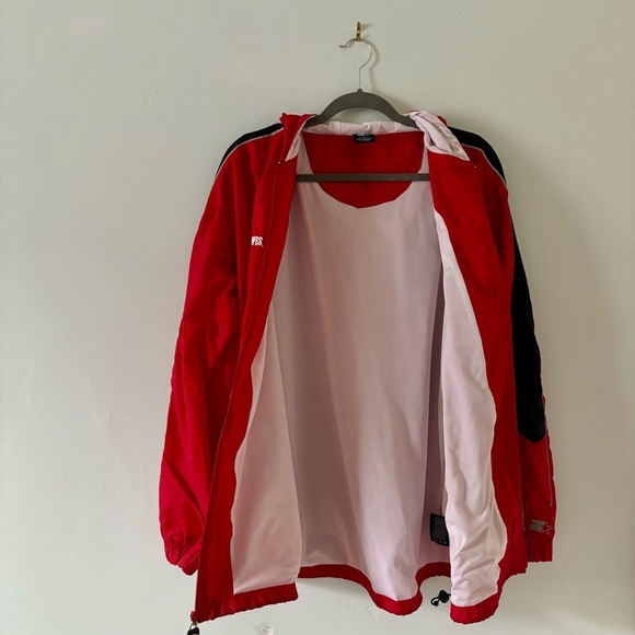 Mens Starter Jacket Ohio State Buckeyes Red Full Zip size medium - Picture 7 of 12